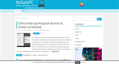 Desktop Screenshot of nosolopc.com