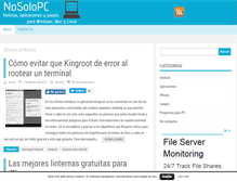 Tablet Screenshot of nosolopc.com